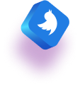 Twitter 3D icon